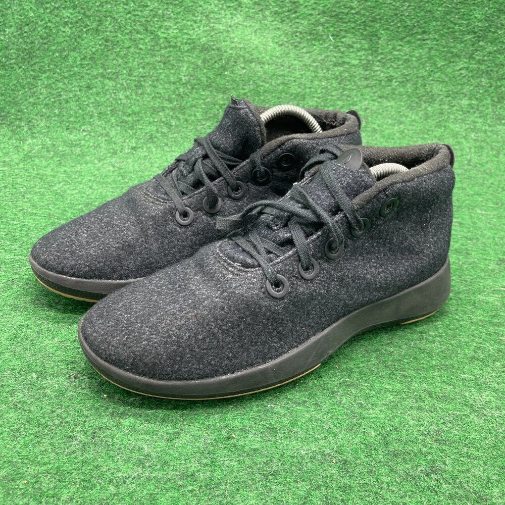Allbirds Wool Runner Up Mizzles Shoes Blue High Top Sneakers Womens Size 9 - Picture 2 of 4
